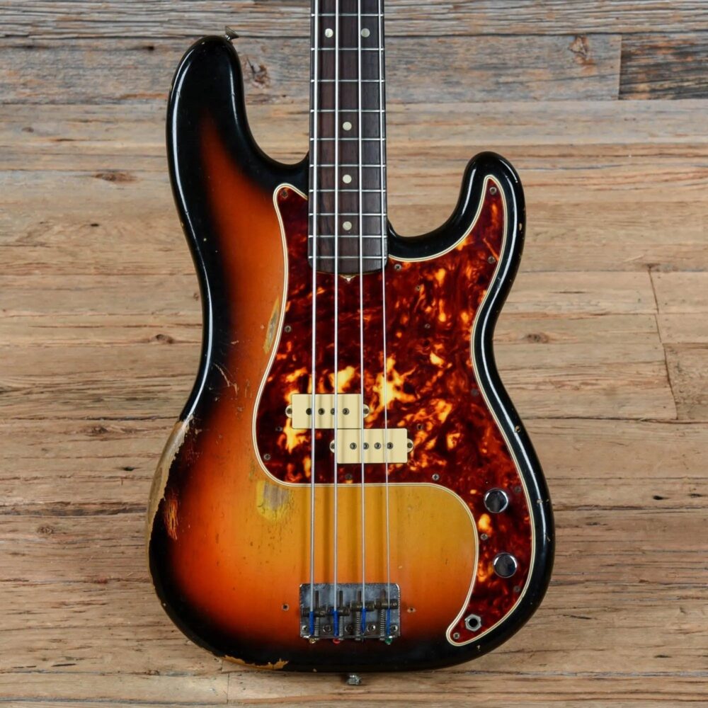 Fender Precision Bass Sunburst 1965 - The Guitar Rescue-The Guitar Rescue