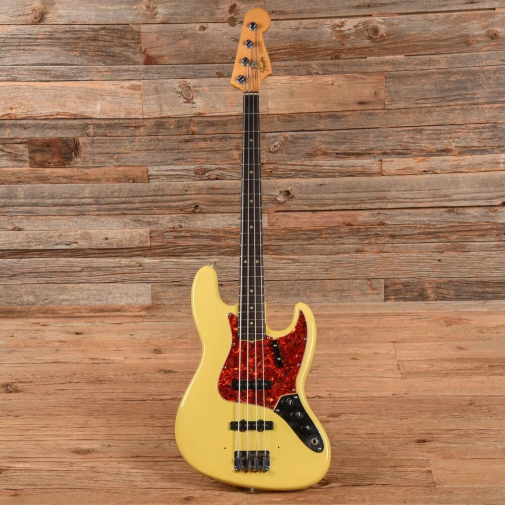 Fender Jazz Bass Olympic White Refin 1965 - The Guitar Rescue-The Guitar Rescue