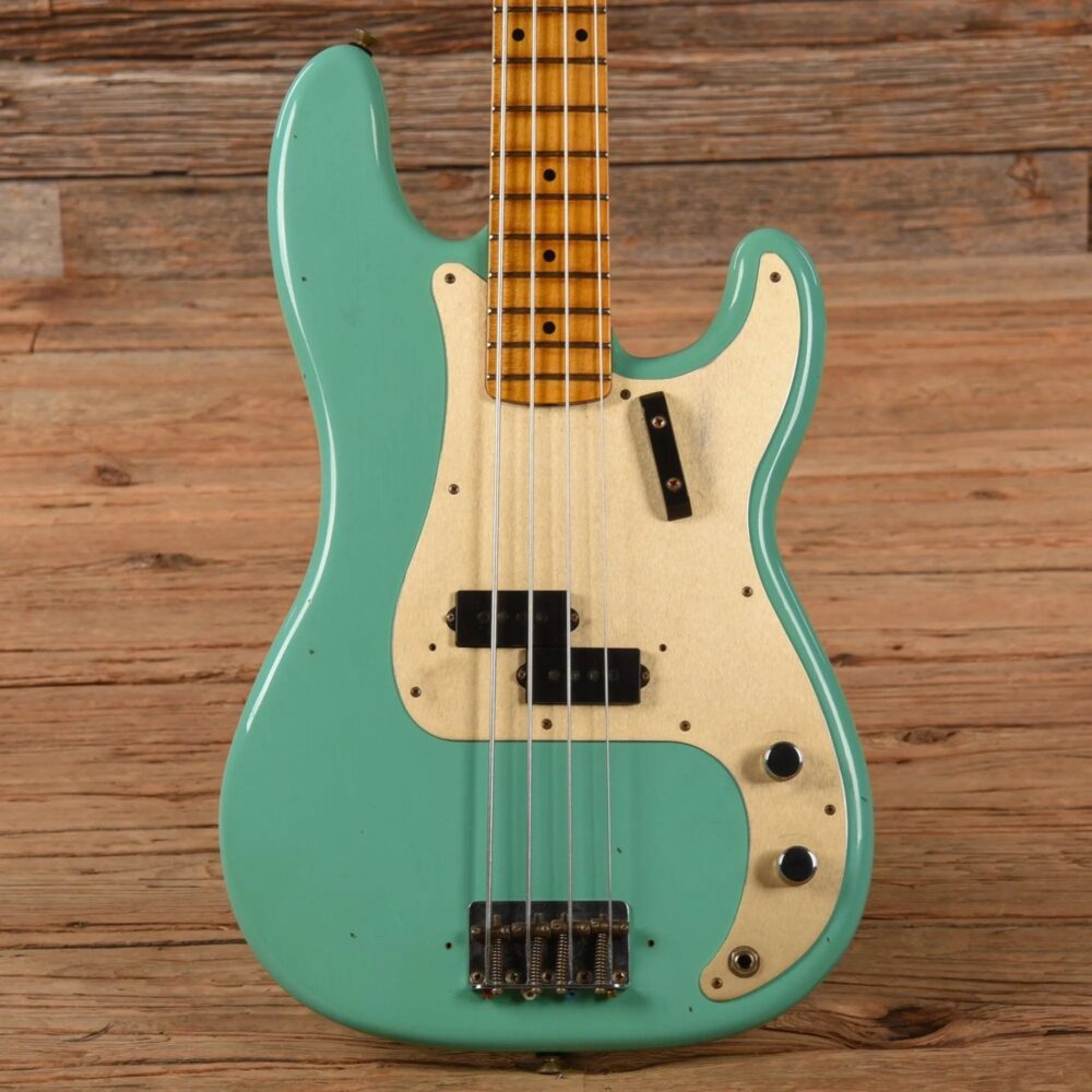Fender Custom Shop '59 Precision Bass Journeyman Relic Faded Aged Sea Foam Green 2022 - The Guitar Rescue-The Guitar Rescue