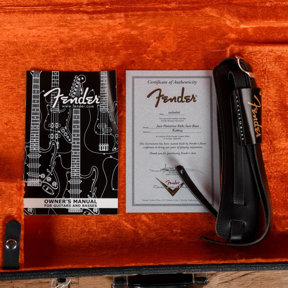 Fender Custom Shop Jaco Pastorius Tribute Jazz Bass Relic Sunburst 2006 - The Guitar Rescue-The Guitar Rescue