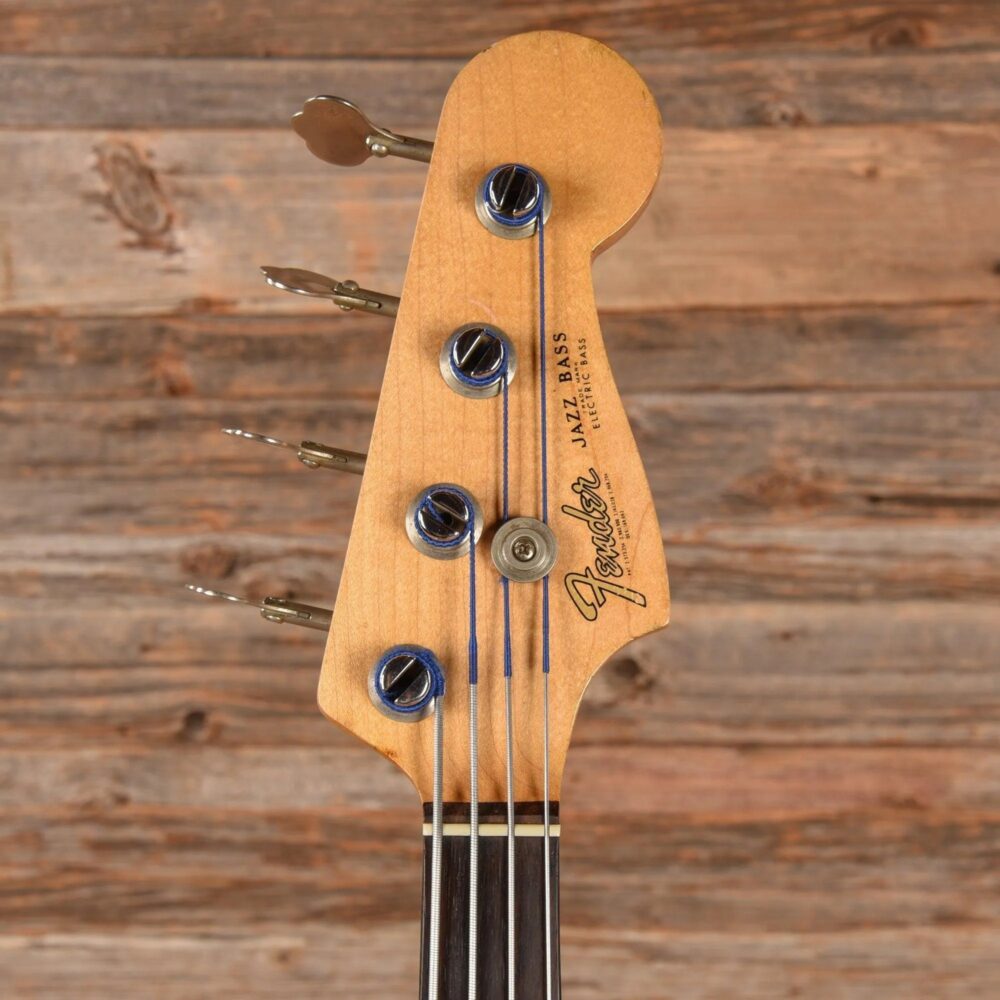 Fender Jazz Bass Olympic White Refin 1965 - The Guitar Rescue-The Guitar Rescue
