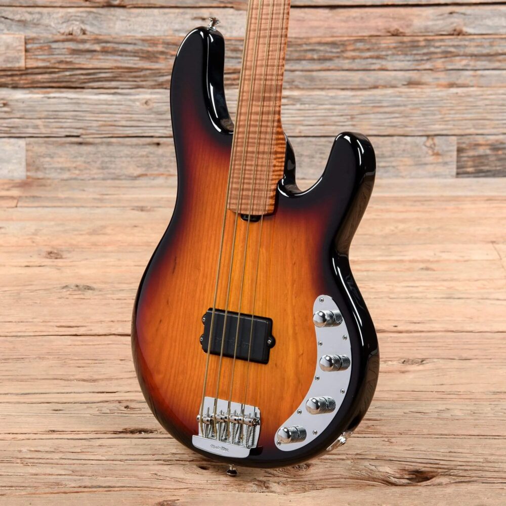 Music Man BFR StingRay Fretless Bass Sierra Vintage Burst 2019 - The Guitar Rescue-The Guitar Rescue