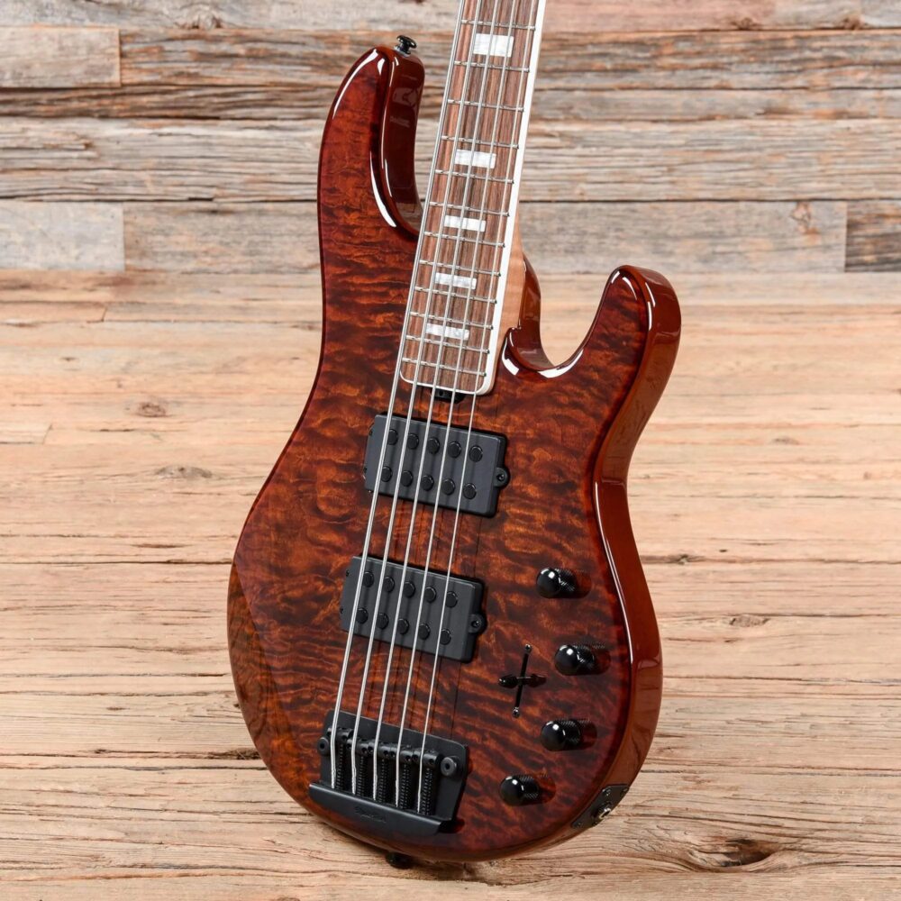 Music Man BFR StingRay Special 5 HH Giants Orange Quilt - The Guitar Rescue-The Guitar Rescue