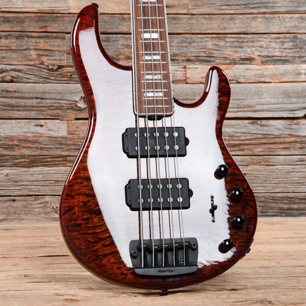 Music Man BFR StingRay Special 5 HH Giants Orange Quilt - The Guitar Rescue-The Guitar Rescue