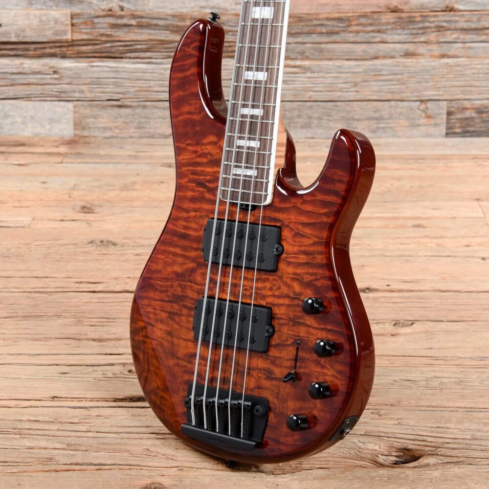 Music Man BFR StingRay Special 5 HH Giants Orange Quilt - The Guitar Rescue-The Guitar Rescue