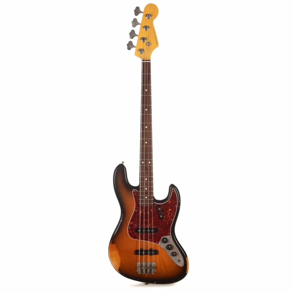 Nash JB-63 2-Tone Sunburst Medium Relic w/4-Ply Tortoise Pickguard & Lollar Pickups - The Guitar Rescue-The Guitar Rescue