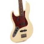 Nash JB-63 LEFTY Olympic White Light Relic w/4-Ply Tortoise Pickguard, Matching Headstock, & Lollar Pickups - The Guitar Rescue-The Guitar Rescue