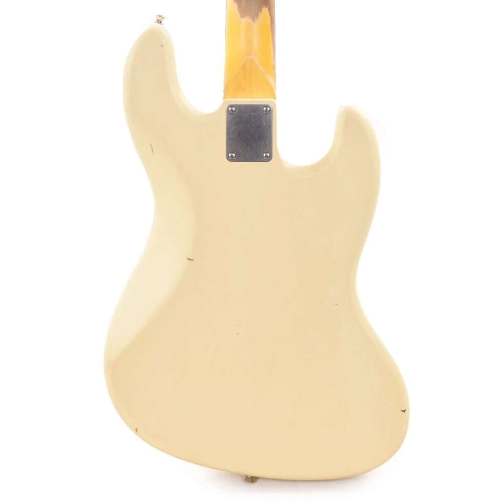 Nash JB-63 LEFTY Olympic White Light Relic w/4-Ply Tortoise Pickguard, Matching Headstock, & Lollar Pickups - The Guitar Rescue-The Guitar Rescue