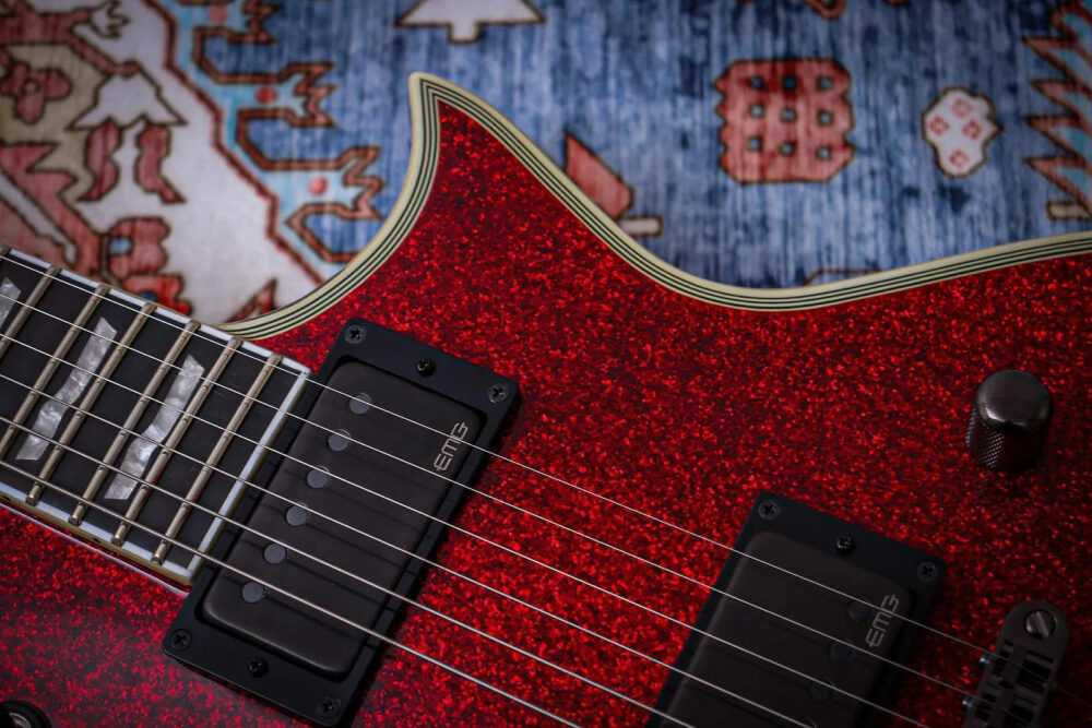 ESP MIJ E-II Eclipse DB "Red Sparkle + Ebony" (2023) - The Guitar Rescue-The Guitar Rescue