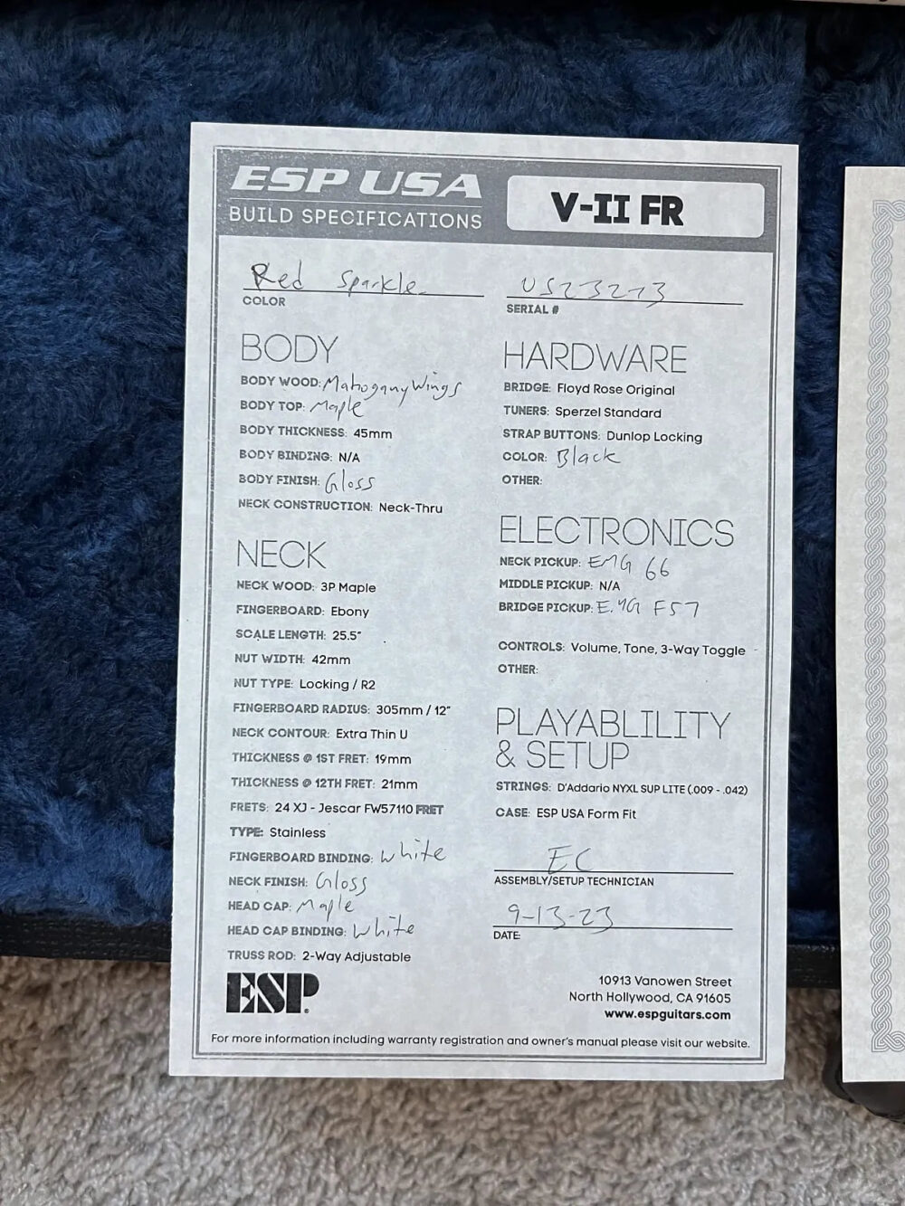 ESP USA V-II - The Guitar Rescue-The Guitar Rescue