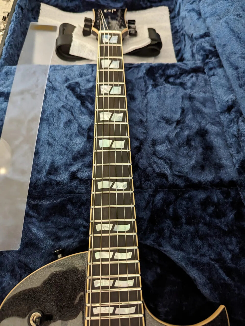 ESP USA Custom Shop Eclipse Sapphire Black Metallic 2024 w/OHSC - The Guitar Rescue-The Guitar Rescue