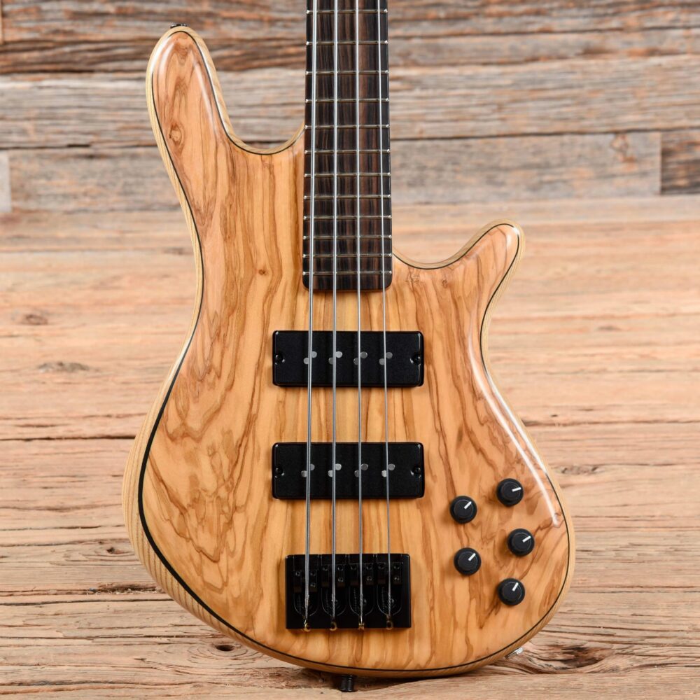 PHD Custom Olive Wood 4-String 32" Scale Bass Natural 2018 - The Guitar Rescue-The Guitar Rescue