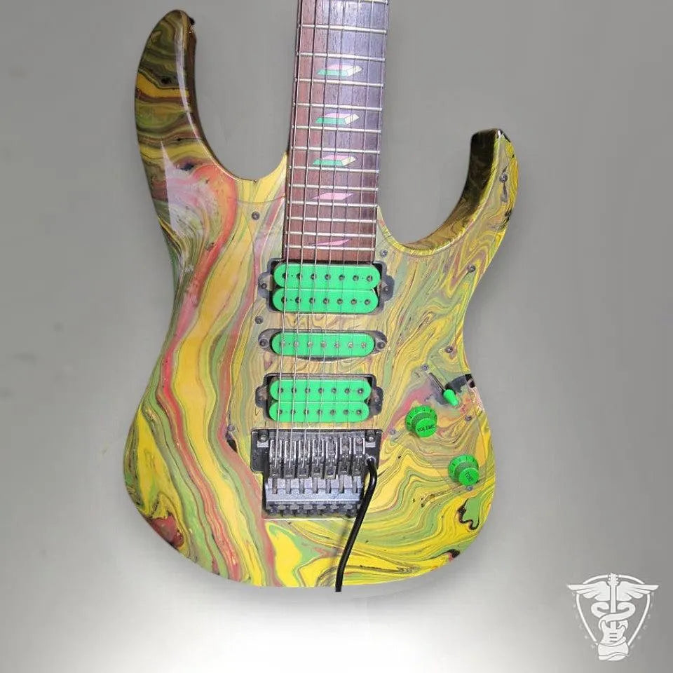 Ibanez UV77-MC Steve Vai Signature Universe 1990 - 1993 - Multi-Color - The Guitar Rescue-The Guitar Rescue