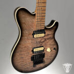 Ernie Ball Music Man Axis Electric Guitar - Charcoal Cloud Quilt - The Guitar Rescue-The Guitar Rescue