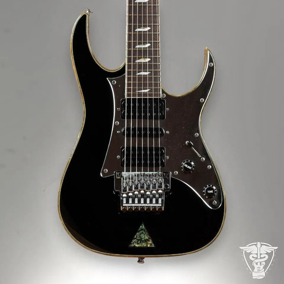 Ibanez UV777P-BK Steve Vai Signature Universe 1998 - 2012 - Black - The Guitar Rescue-The Guitar Rescue