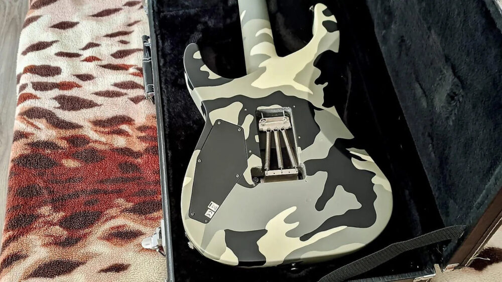 ESP M-II 2008 Urban camo - The Guitar Rescue-The Guitar Rescue