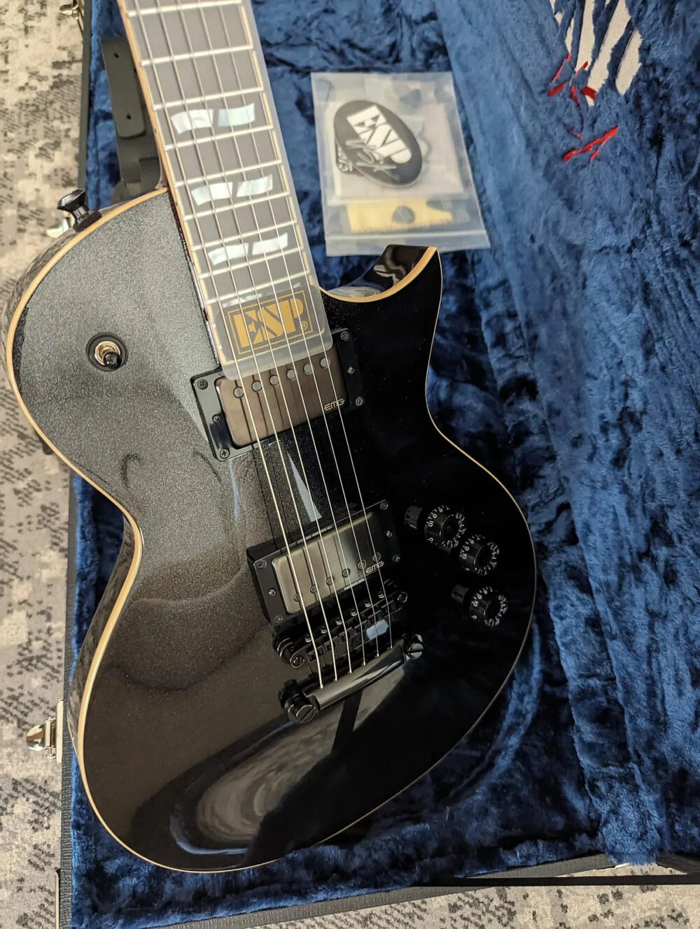 ESP USA Custom Shop Eclipse Sapphire Black Metallic 2024 w/OHSC - The Guitar Rescue-The Guitar Rescue