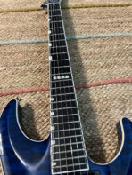 ESP Standard Horizon FR-II 2008 - Black Aqua (3D Quilt Top!) - The Guitar Rescue-The Guitar Rescue