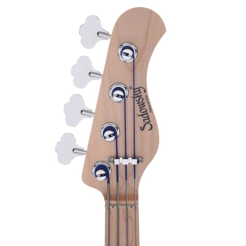 Sadowsky MetroLine 21-Fret Hybrid PJ Bass 4-String Swamp Ash Body Bora Blueburst Transparent Satin - The Guitar Rescue-The Guitar Rescue