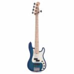 Sadowsky MetroLine 21-Fret Hybrid PJ Bass 5-String Swamp Ash Body Bora Blueburst Transparent Satin - The Guitar Rescue-The Guitar Rescue