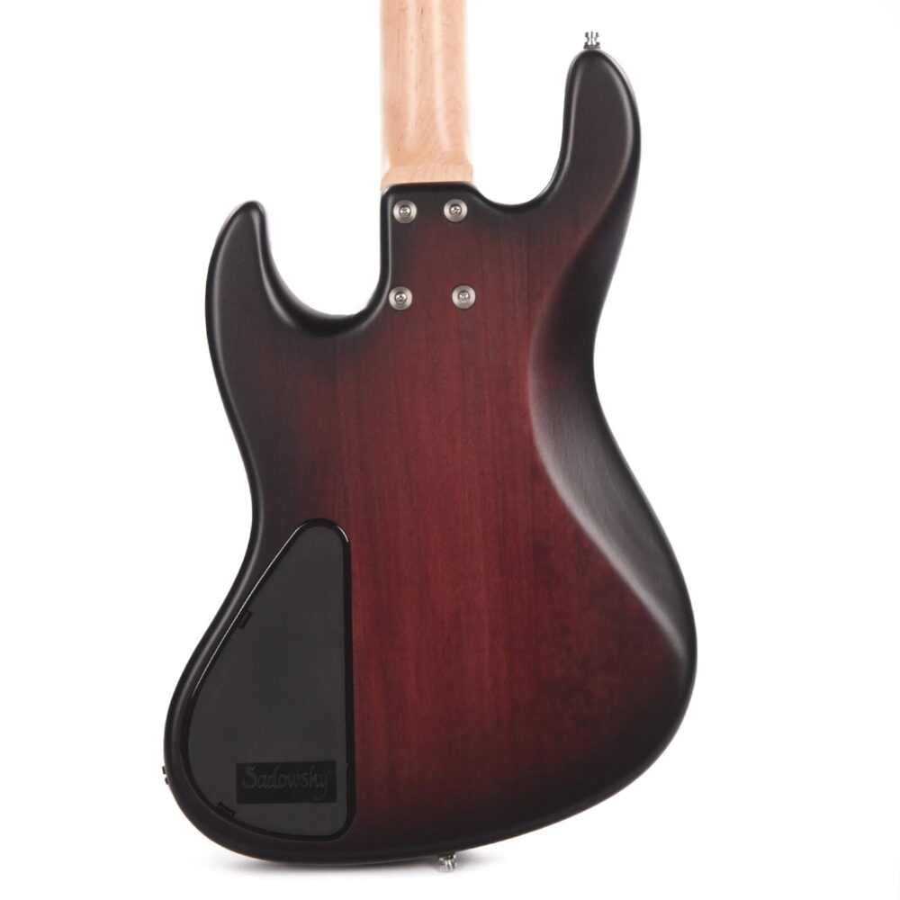 Sadowsky MetroLine 21-Fret Vintage MJ Bass Red Alder Body Burgundy Burst Transparent Satin - The Guitar Rescue-The Guitar Rescue