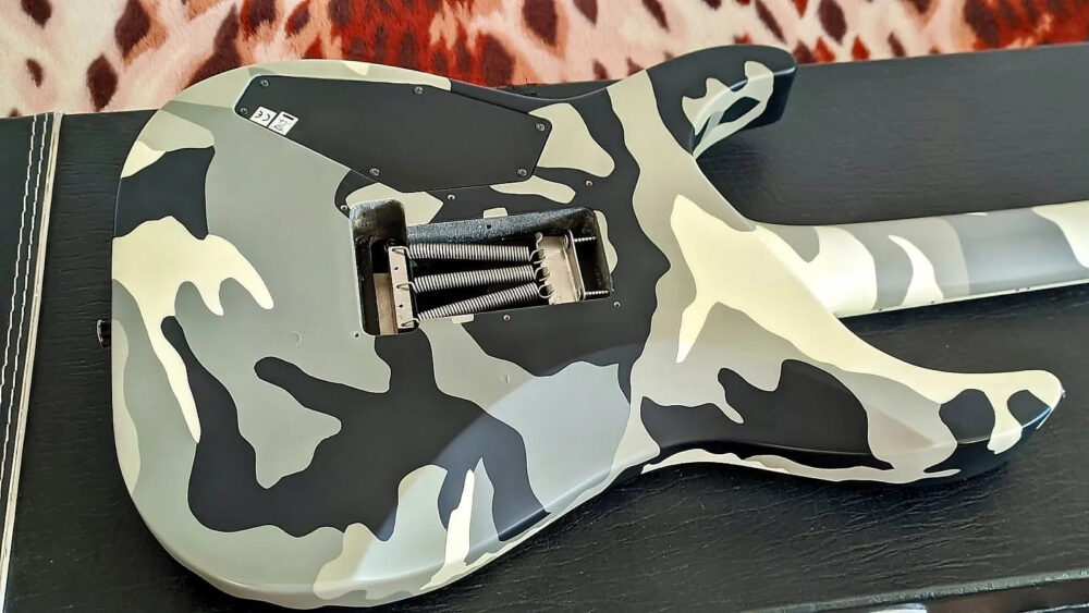 ESP M-II 2008 Urban camo - The Guitar Rescue-The Guitar Rescue