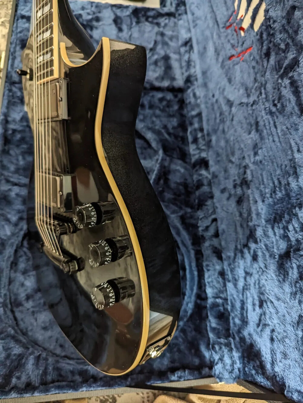 ESP USA Custom Shop Eclipse Sapphire Black Metallic 2024 w/OHSC - The Guitar Rescue-The Guitar Rescue