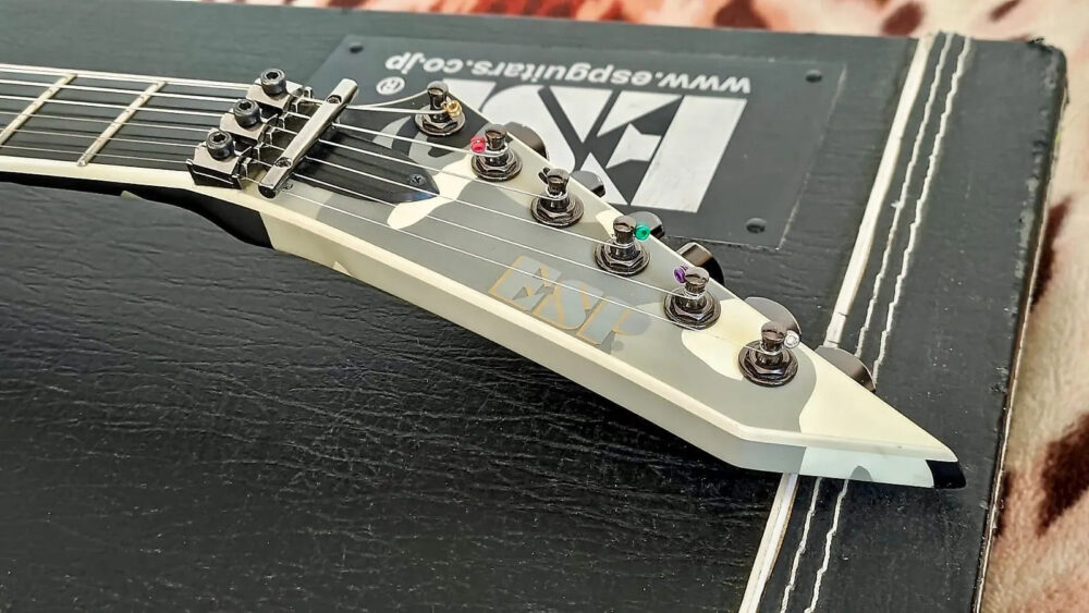 ESP M-II 2008 Urban camo - The Guitar Rescue-The Guitar Rescue