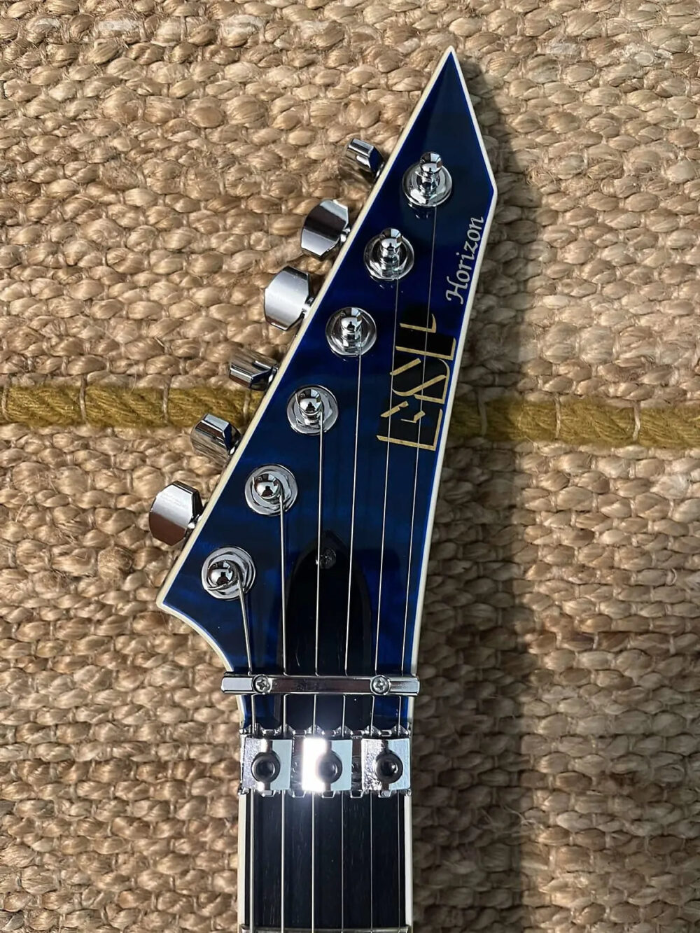 ESP Standard Horizon FR-II 2008 - Black Aqua (3D Quilt Top!) - The Guitar Rescue-The Guitar Rescue