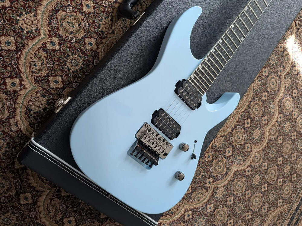 ESP M-II 2023 - Sonic Blue - The Guitar Rescue-The Guitar Rescue
