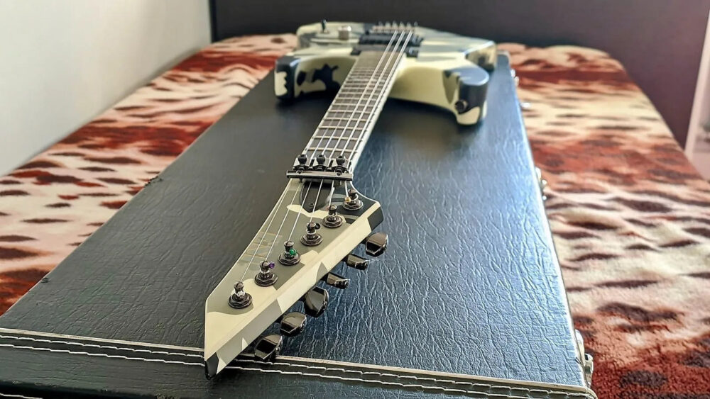ESP M-II 2008 Urban camo - The Guitar Rescue-The Guitar Rescue