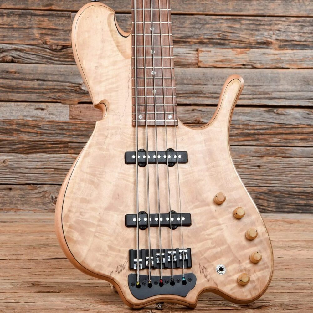 Wood & Tronics Zoid 5-String Natural - The Guitar Rescue-The Guitar Rescue