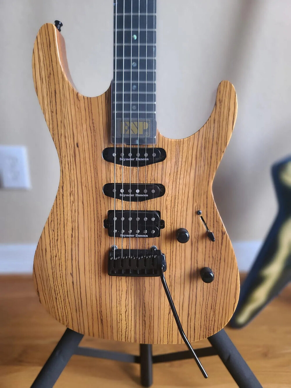 ESP M-III USA 2017 - Limited #2 of 20 Zebrawood Natural - The Guitar Rescue-The Guitar Rescue