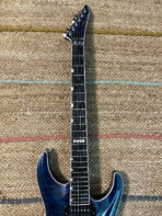 ESP Standard Horizon FR-II 2008 - Black Aqua (3D Quilt Top!) - The Guitar Rescue-The Guitar Rescue