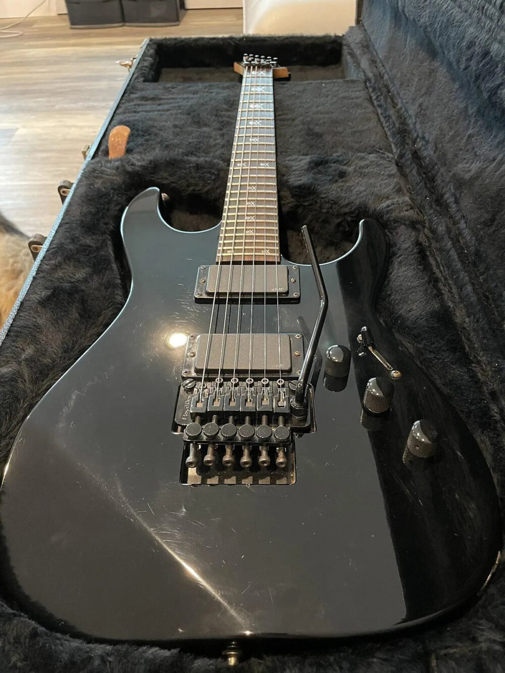 1994 ESP KH-2 Kirk Hammett Signature - Black - The Guitar Rescue-The Guitar Rescue